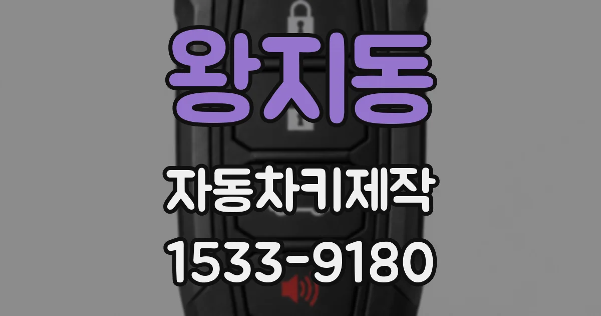 왕지동 자동차키제작