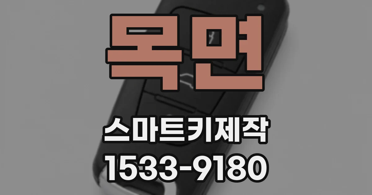 목면 스마트키제작