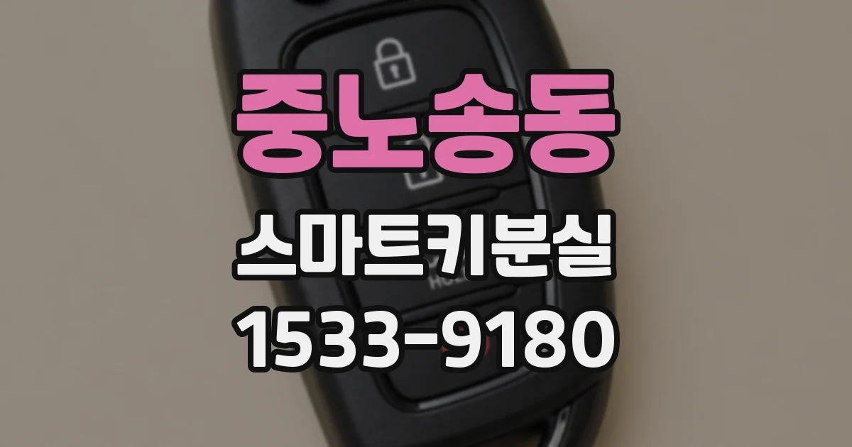 중노송동 스마트키분실