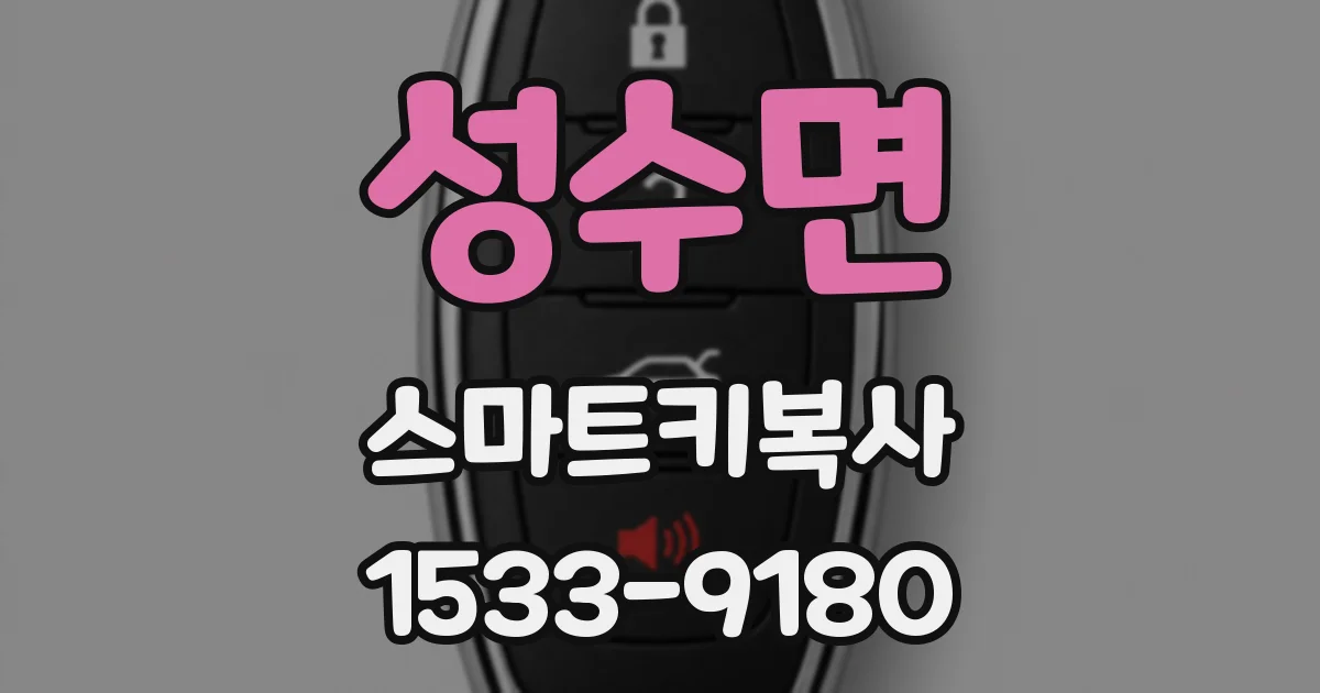 성수면 스마트키복사