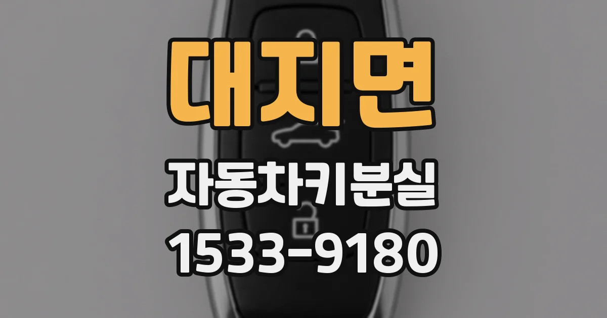 대지면 자동차키분실