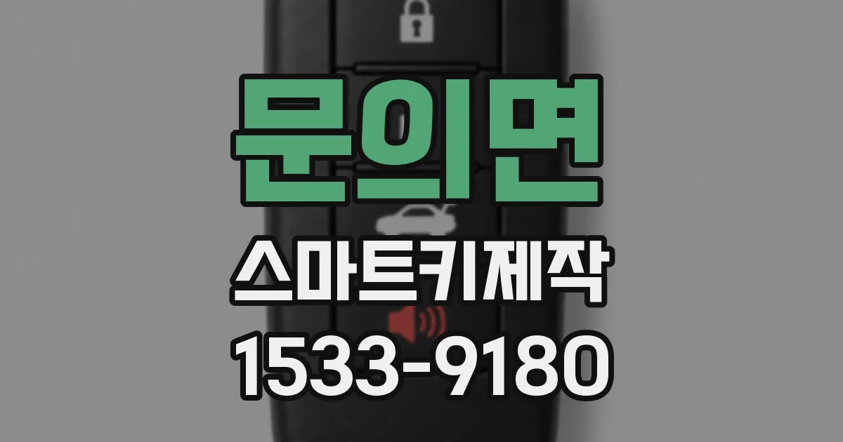 문의면 스마트키제작