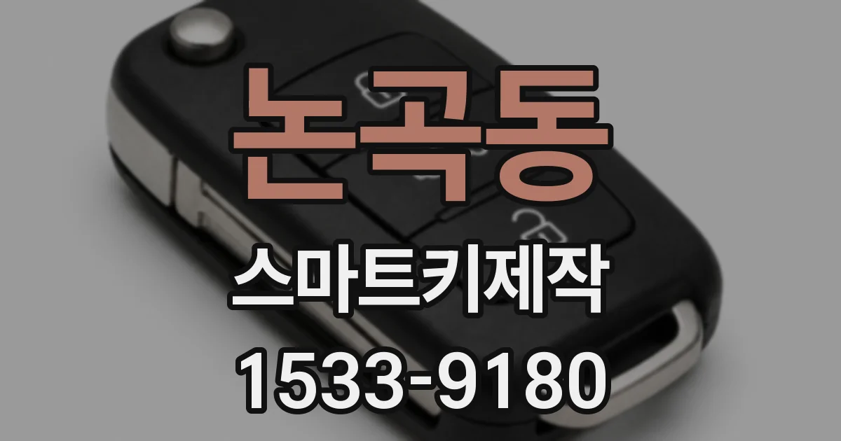 논곡동 스마트키제작