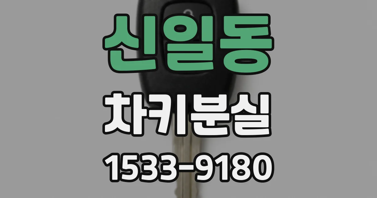 신일동 차키분실