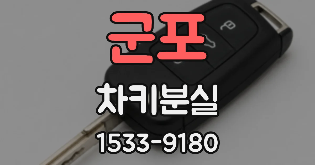 군포 차키분실