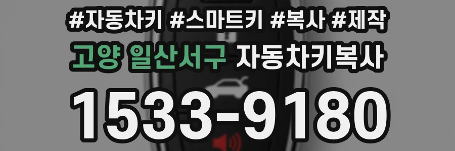 고양 일산서구 자동차키복사