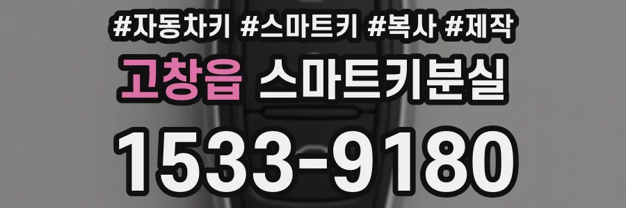 고창읍 스마트키분실