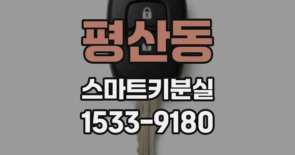 평산동 스마트키분실