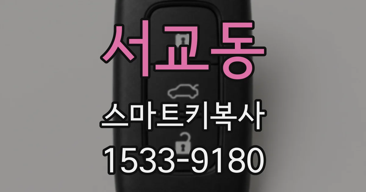 서교동 스마트키복사