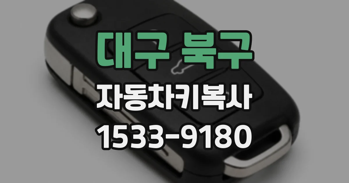 대구 북구 자동차키복사