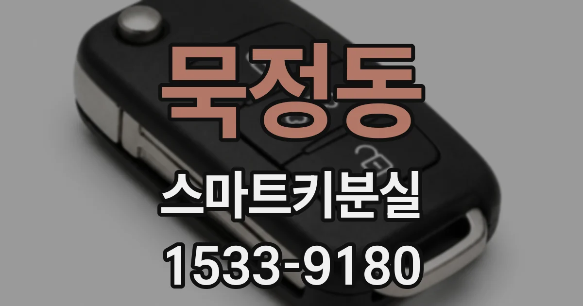 묵정동 스마트키분실