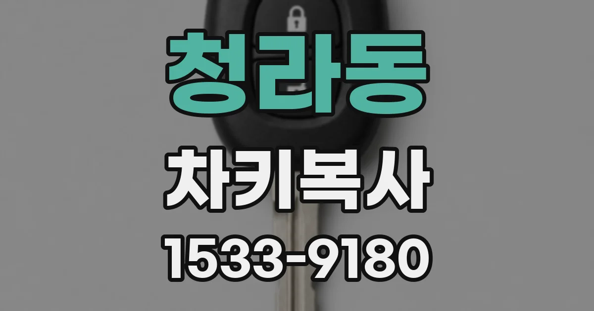 청라동 차키복사