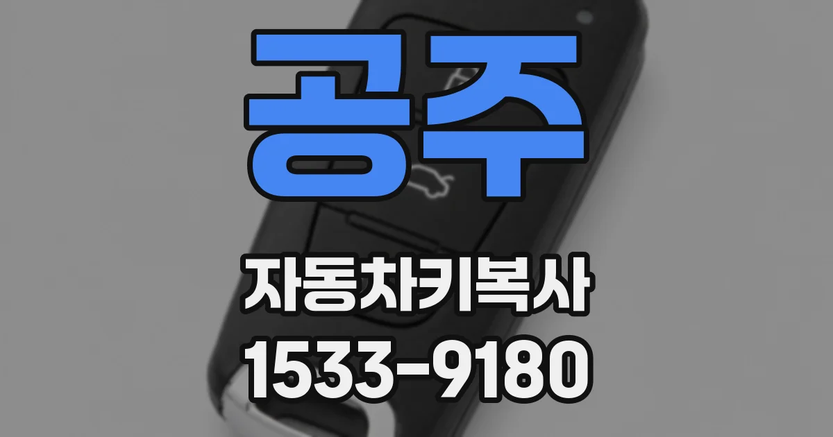 공주 자동차키복사