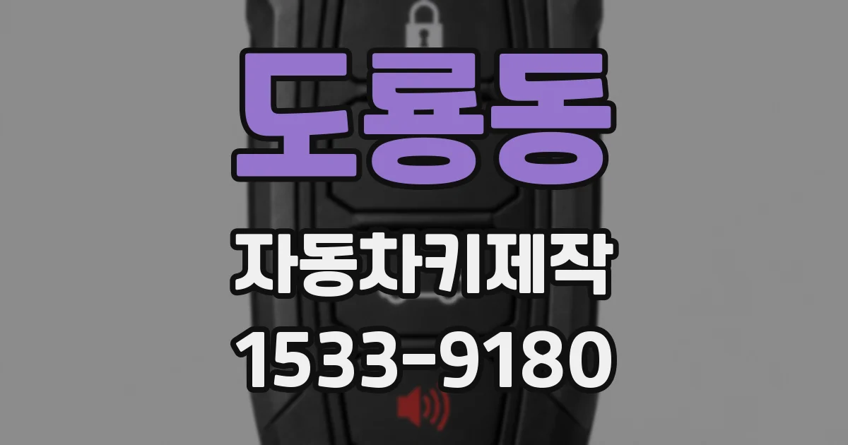 도룡동 자동차키제작