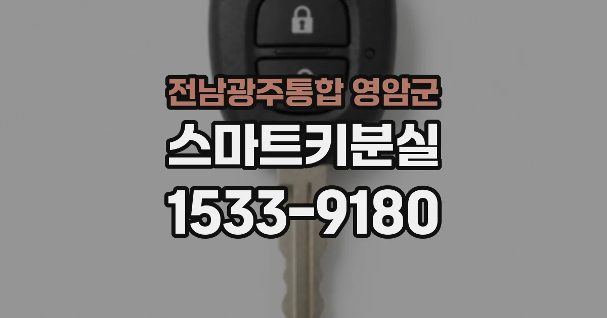 전남광주통합 영암군 스마트키분실