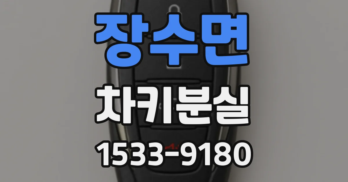 장수면 차키분실