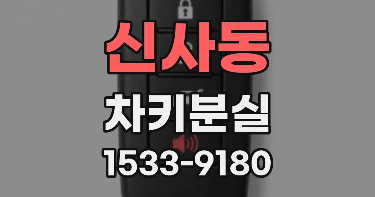 신사동 차키분실