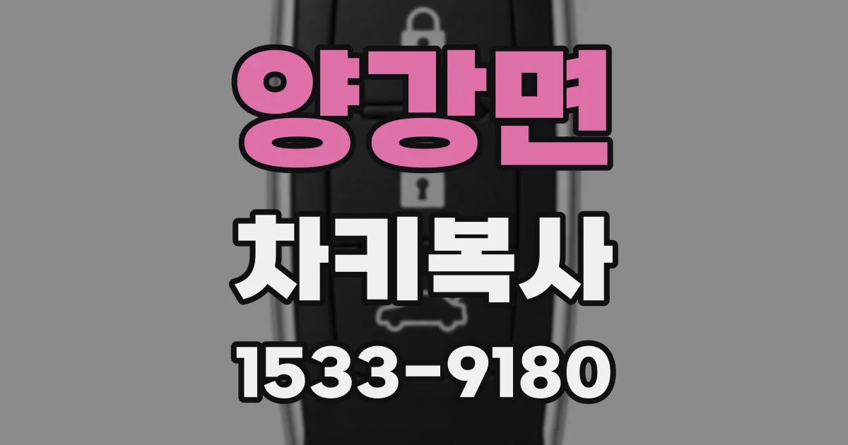 양강면 차키복사