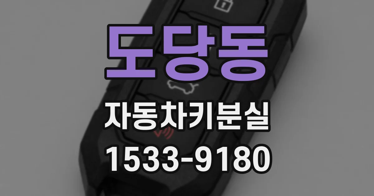 도당동 자동차키분실