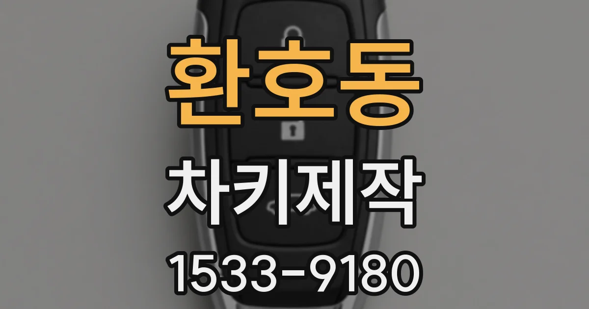 환호동 차키제작