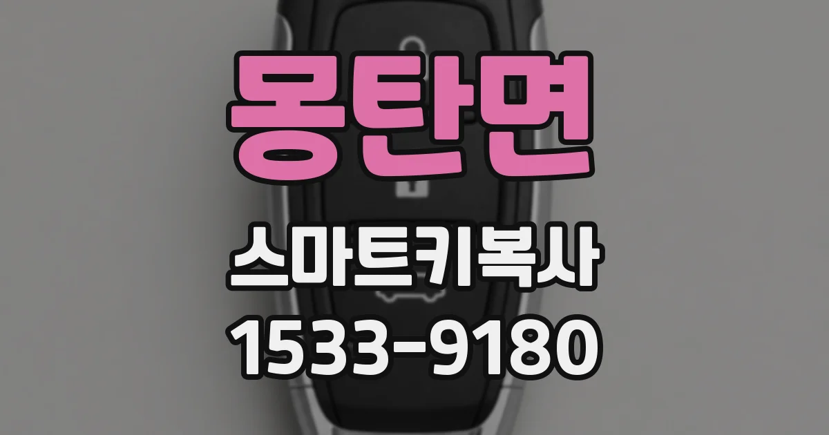 몽탄면 스마트키복사