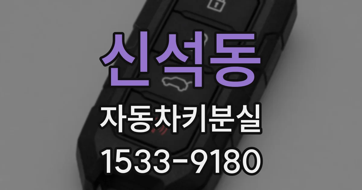 신석동 자동차키분실