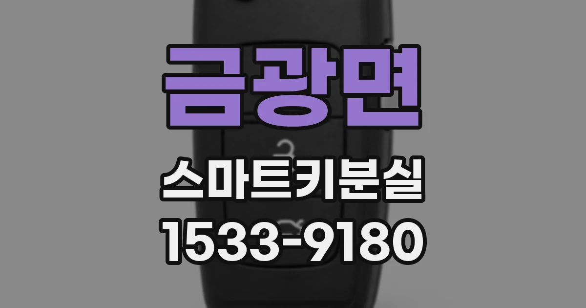 금광면 스마트키분실