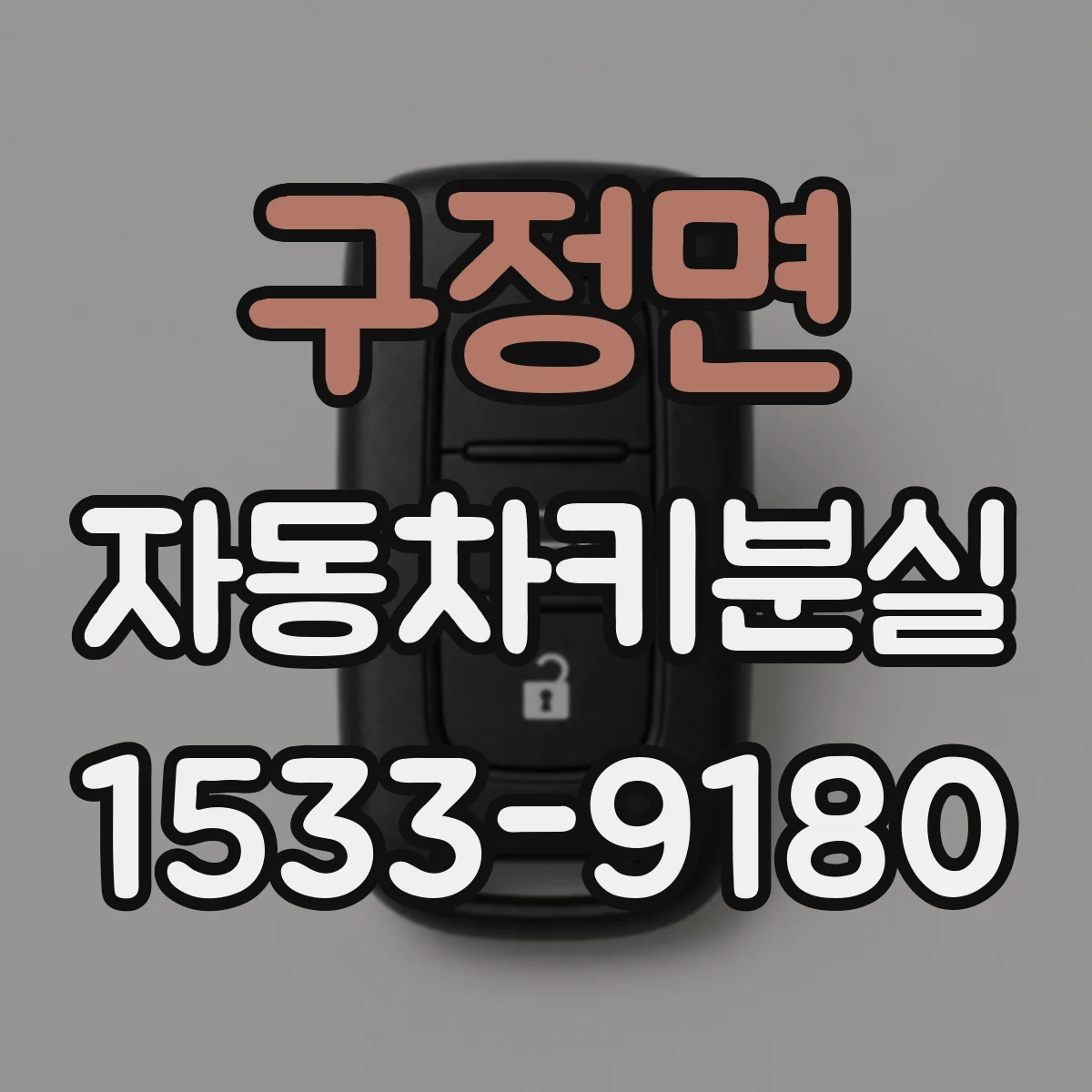 구정면 자동차키분실