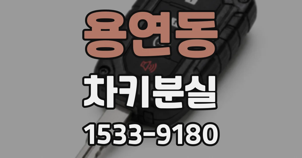 용연동 차키분실