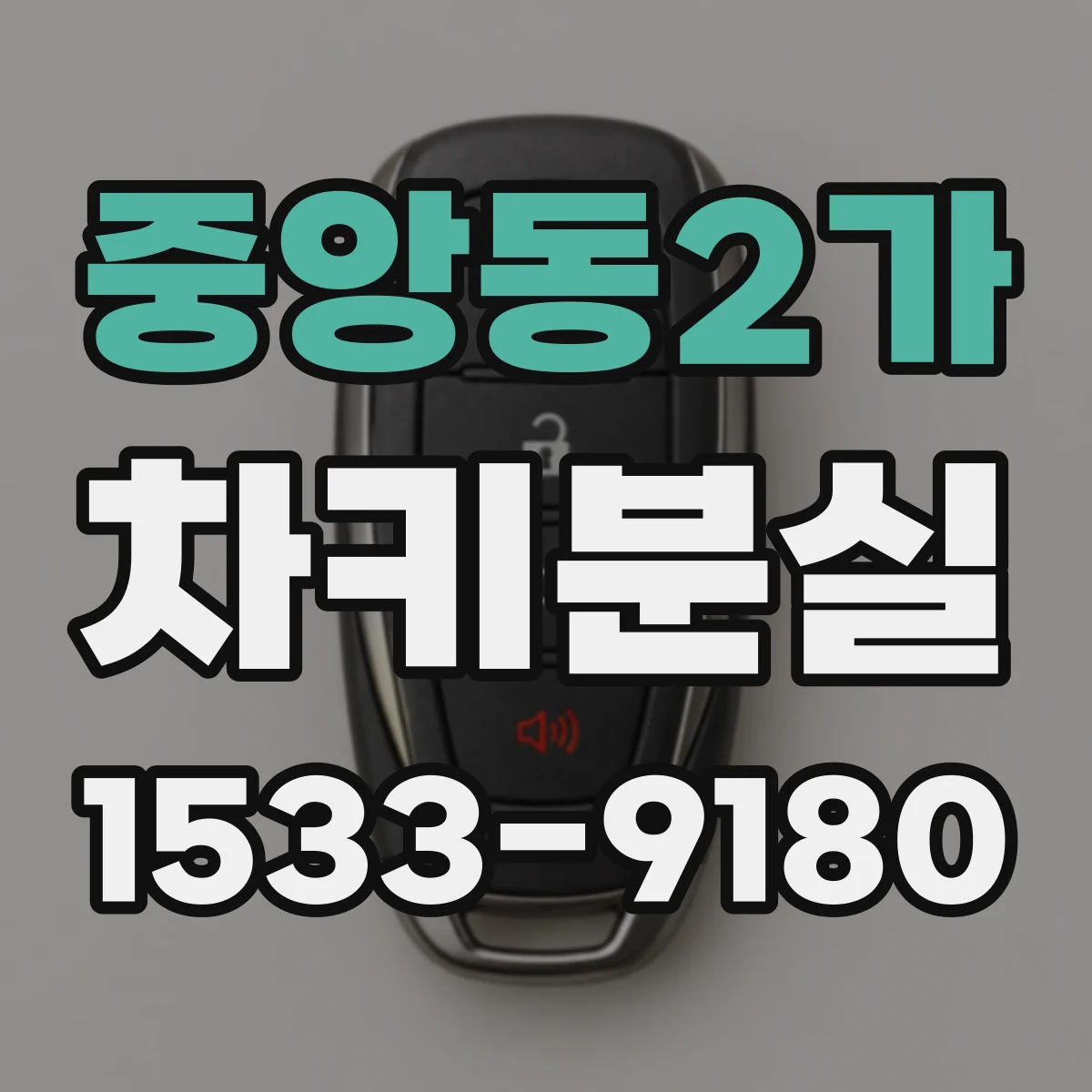 중앙동2가 차키분실