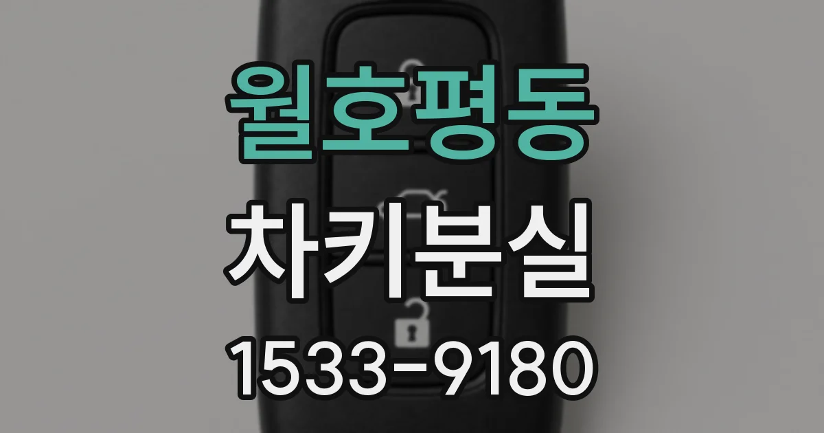 월호평동 차키분실