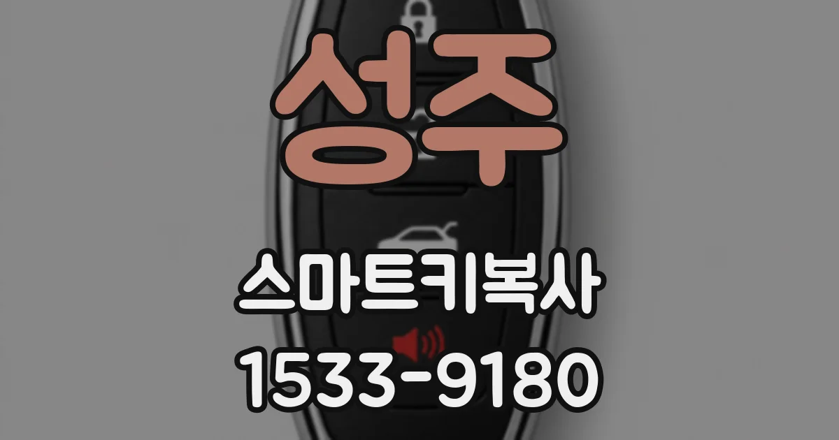 성주 스마트키복사