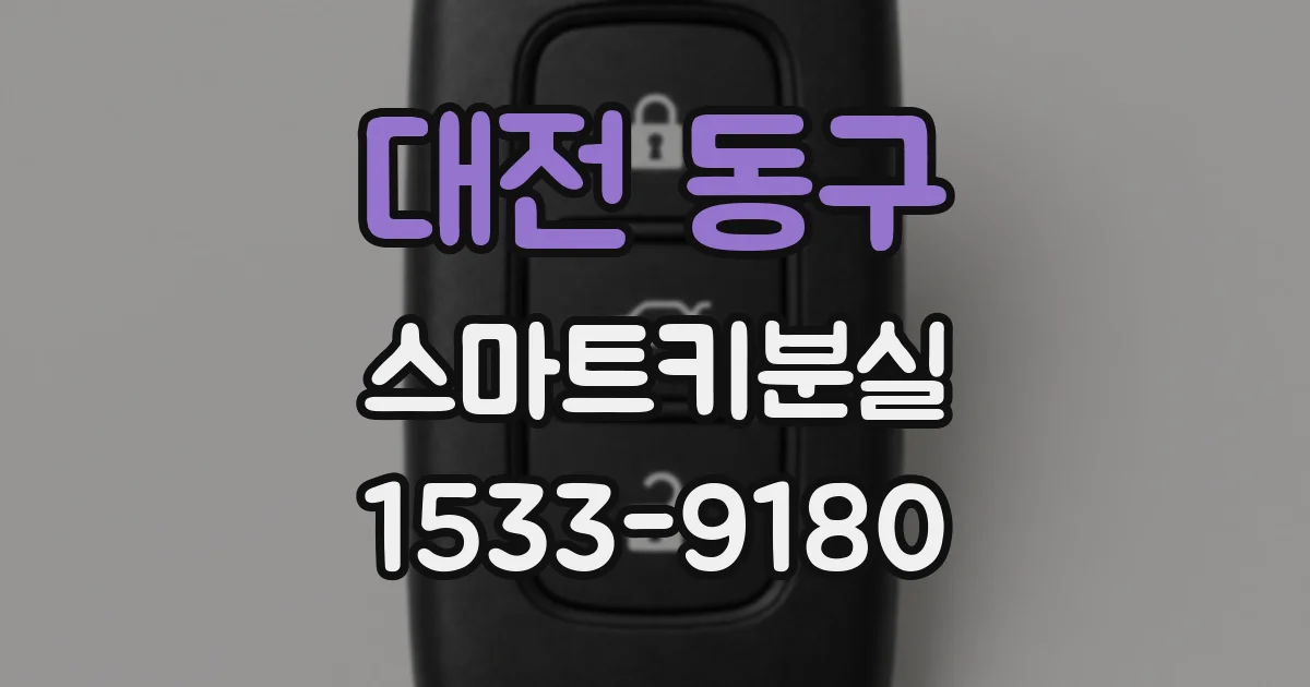 대전 동구 스마트키분실