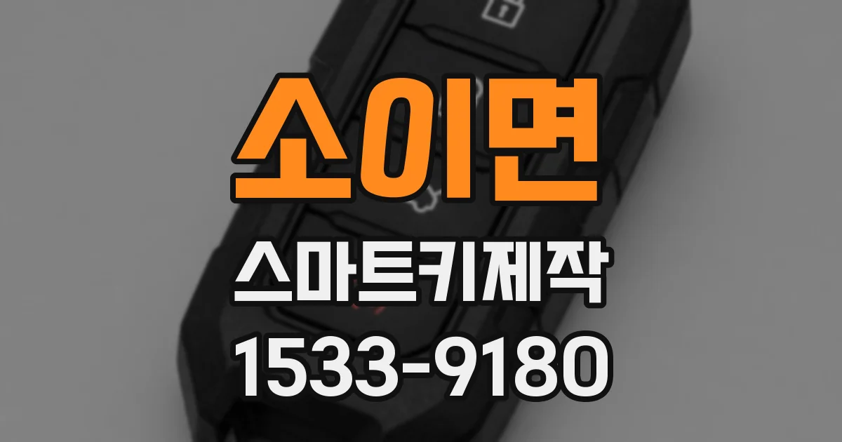 소이면 스마트키제작