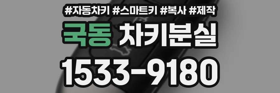 국동 차키분실
