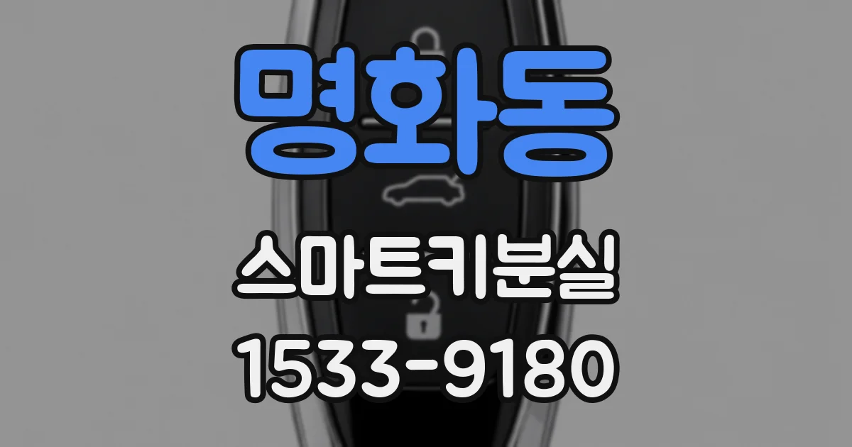 명화동 스마트키분실