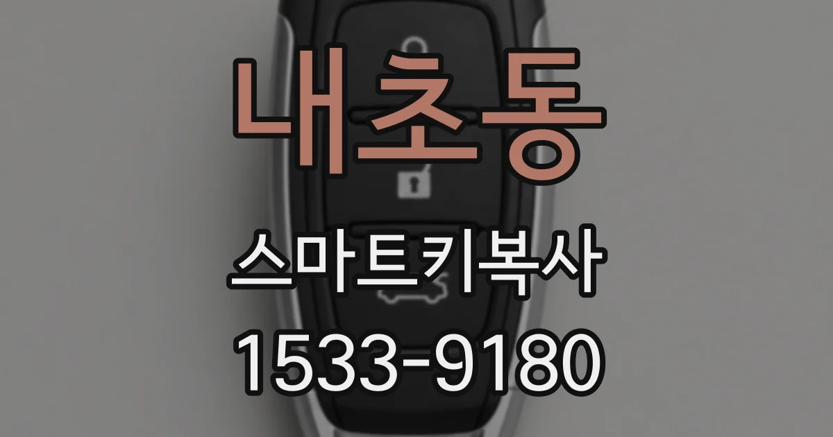 내초동 스마트키복사
