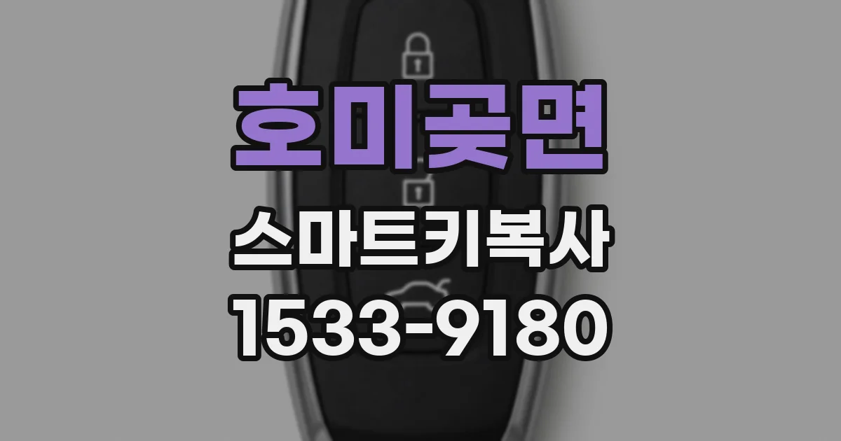 호미곶면 스마트키복사
