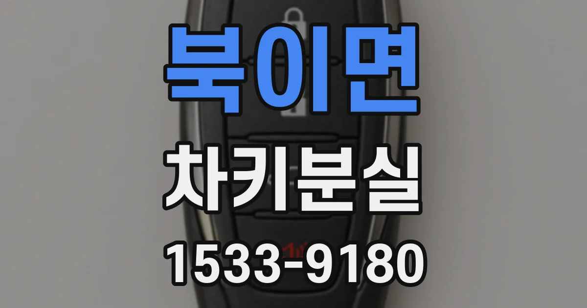 북이면 차키분실
