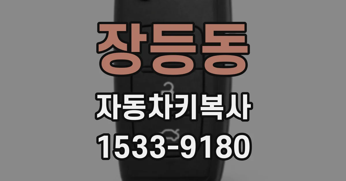 장등동 자동차키복사