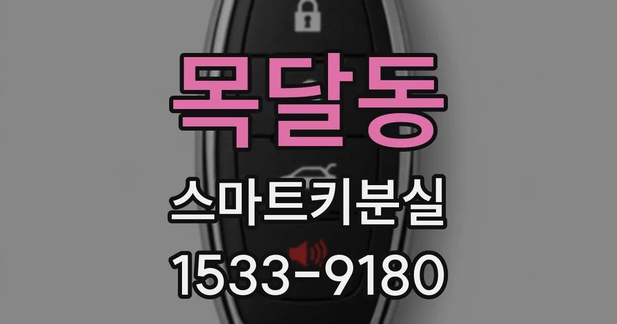 목달동 스마트키분실