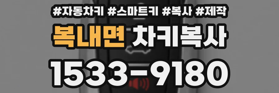 복내면 차키복사