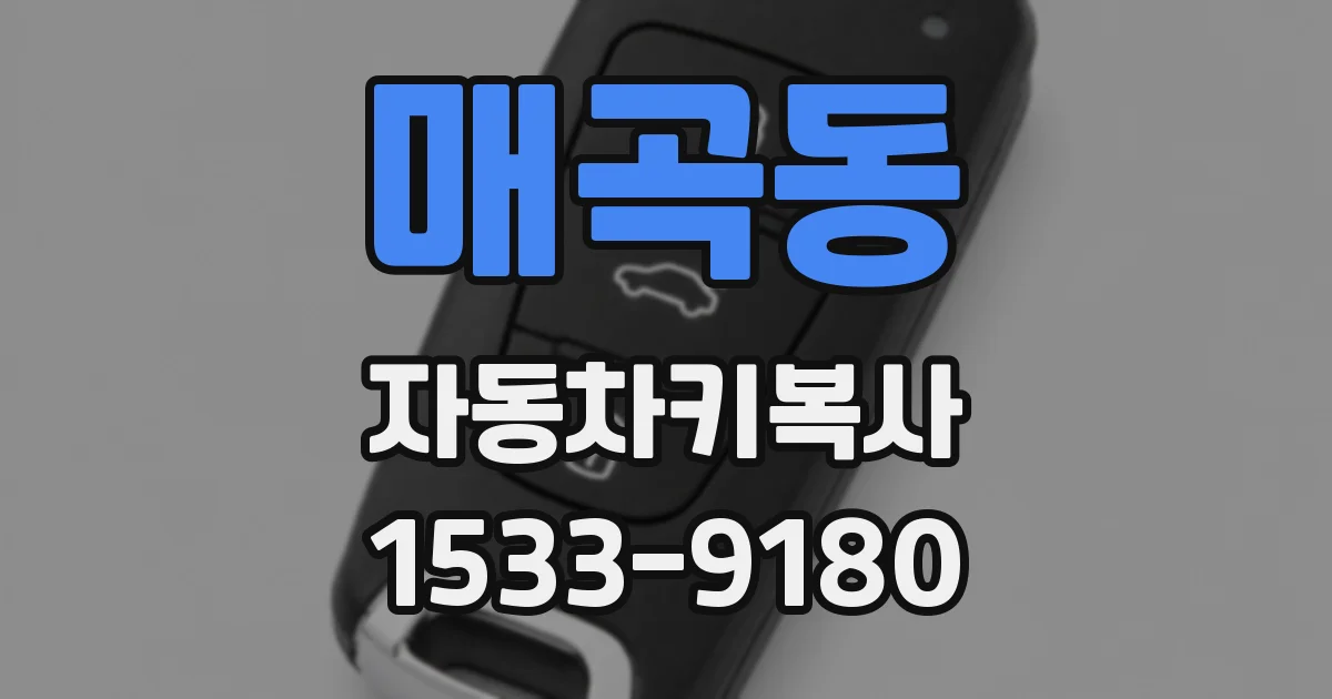 매곡동 자동차키복사