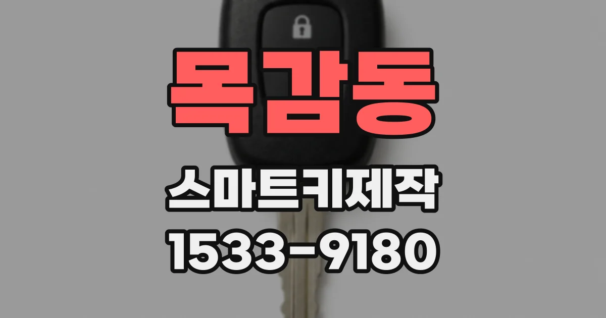 목감동 스마트키제작