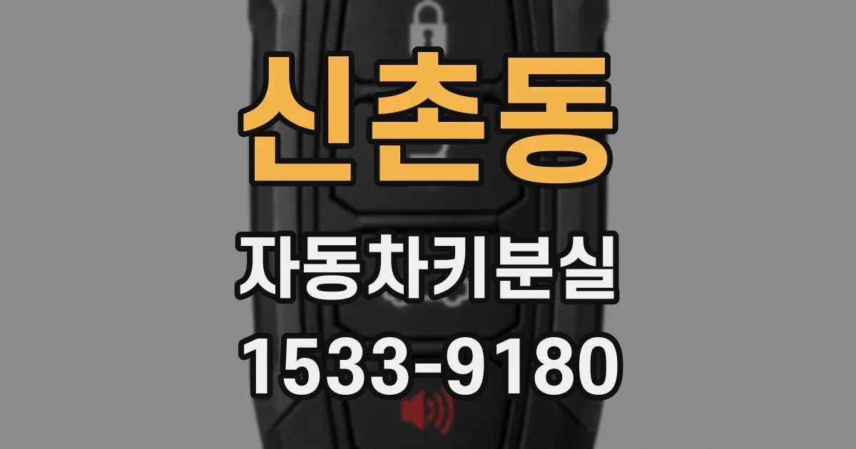 신촌동 자동차키분실