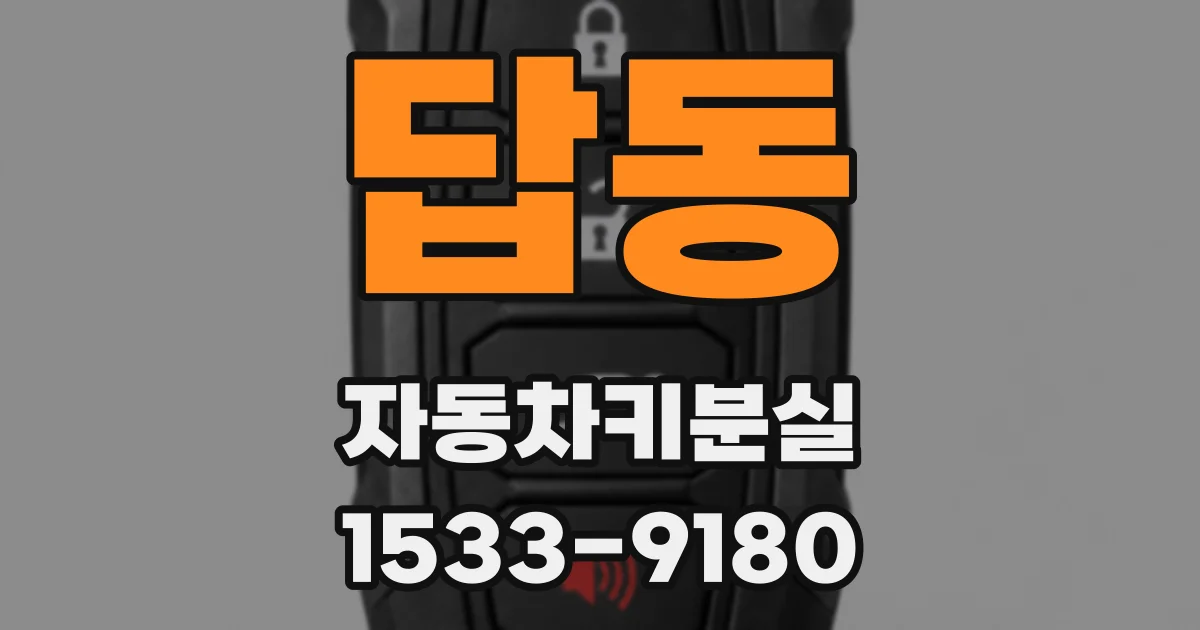 답동 자동차키분실