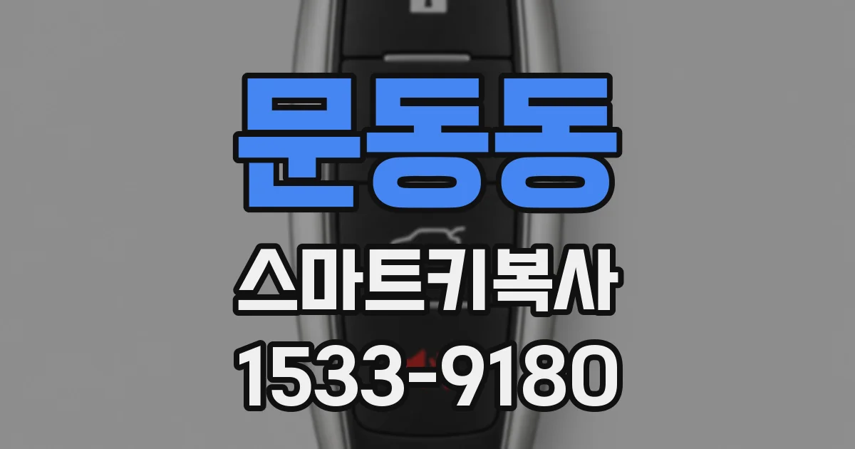 문동동 스마트키복사