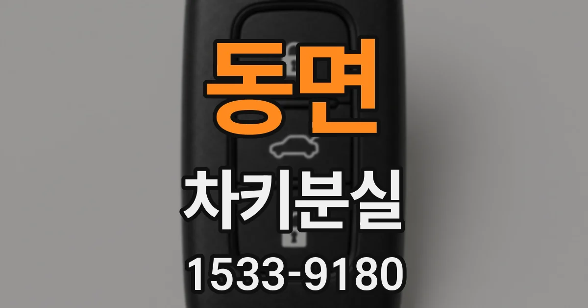 동면 차키분실