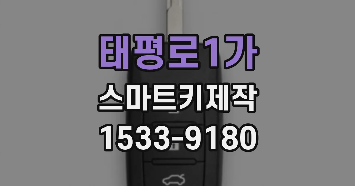 태평로1가 스마트키제작