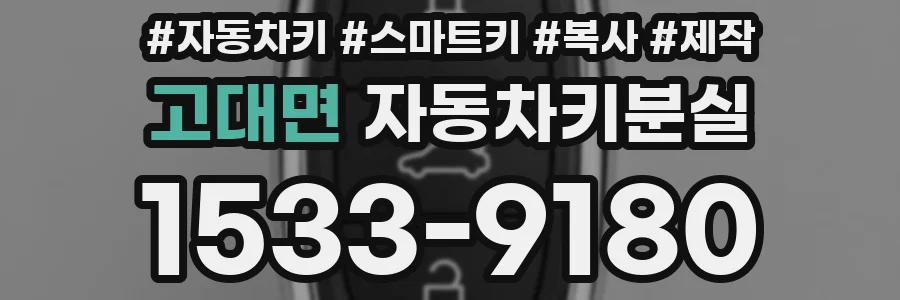 고대면 자동차키분실
